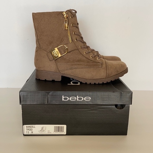 BEBE Wandell Taupe Booties - Picture 1 of 8